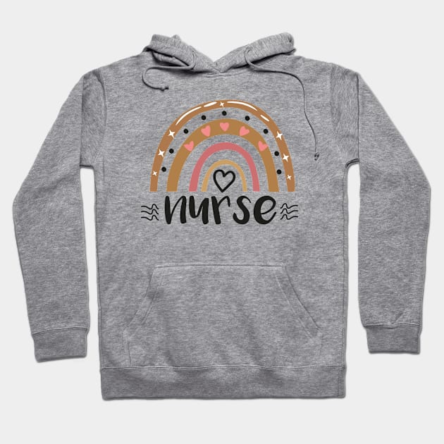 Rainbow Nurse day Week Life Gift 2021 Hoodie by JustBeH